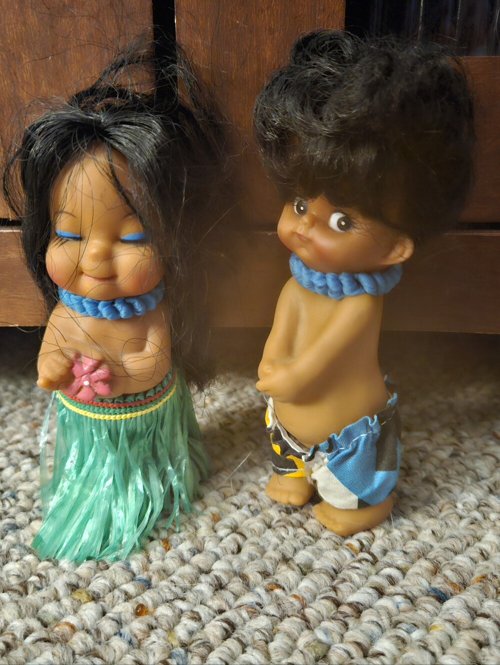 Hawaiian Girl And Boy Dolls
